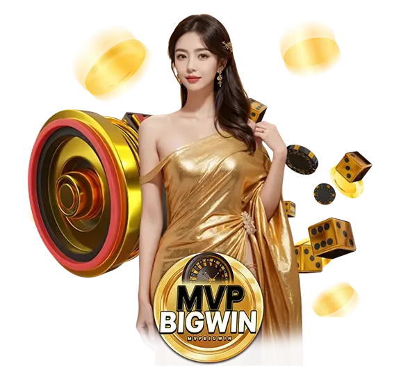 MVPBIGWIN คาสิโนออนไลน์และสล็อตออนไลน์ ภาพผู้หญิงพร้อมเหรียญทองและชิปเกม ลุ้นโบนัสใหญ่ เล่นง่าย ฝากถอนออโต้รวดเร็ว